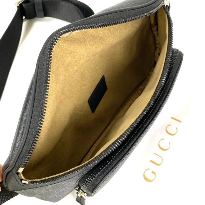 Gucci Supreme Eden Belt Bag Hakiki Deri Bel Çantası - Görsel 5