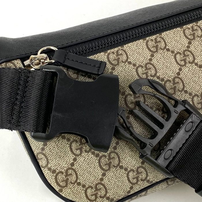 Gucci Supreme Eden Belt Bag Hakiki Deri Bel Çantası - Görsel 4
