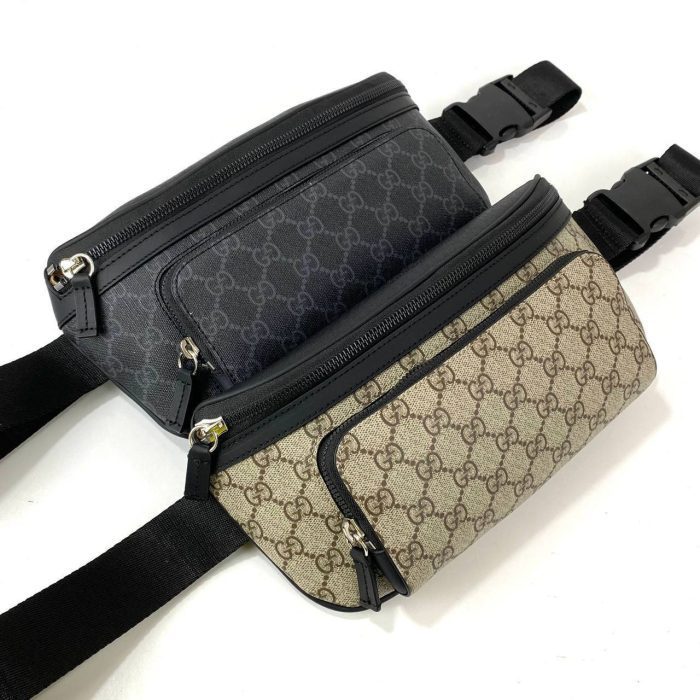 Gucci Supreme Eden Belt Bag Hakiki Deri Bel Çantası - Görsel 5