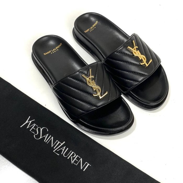 Yves Saint Laurent Quilted Sandals - Görsel 2