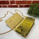 Chanel Classic WOC Bag Python Deri Kadın Çanta - Görsel 4