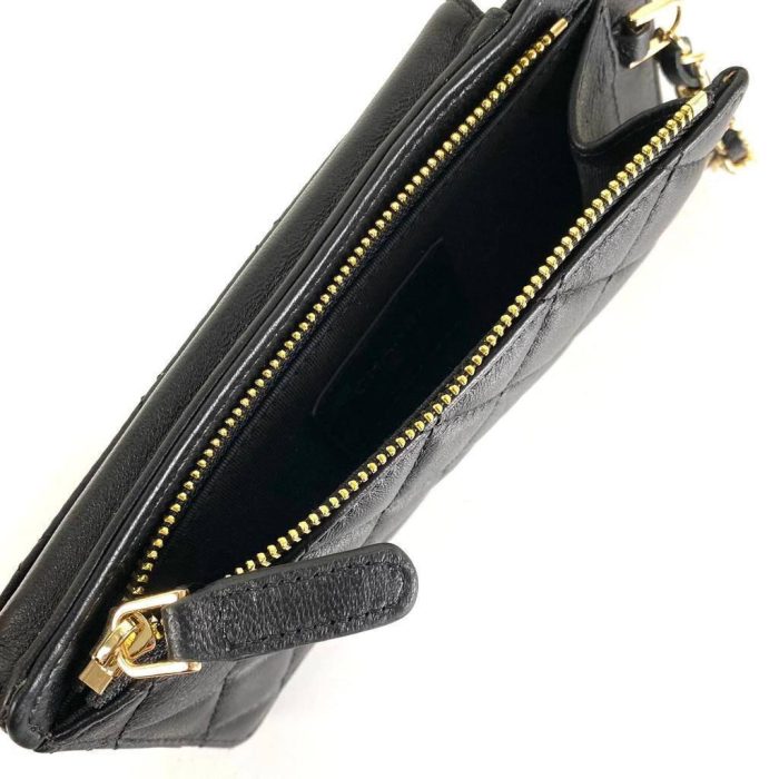 Chanel Compact Double Pouch With Chain Telefon Kılıfı ve Kartlık Çantası - Görsel 5