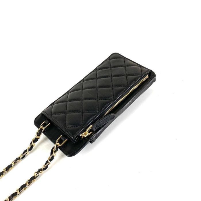 Chanel Compact Double Pouch With Chain Telefon Kılıfı ve Kartlık Çantası - Görsel 3