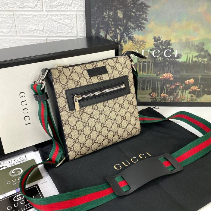Gucci Black Small Messenger Postacı Çantası - Görsel 4