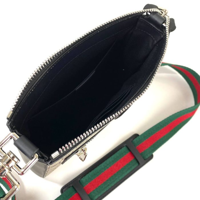 Gucci Black Small Messenger Postacı Çantası - Görsel 7