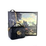 Gucci GG Marmont Matelassé Top Handle Mini Bag Mini Boy Kadın Çanta - Görsel 2