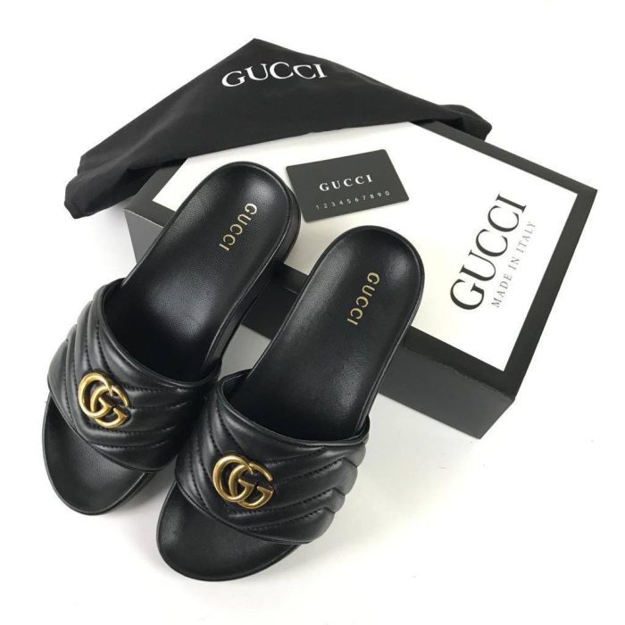 Gucci GG Marmont Slides Kadın Terlik - Görsel 1