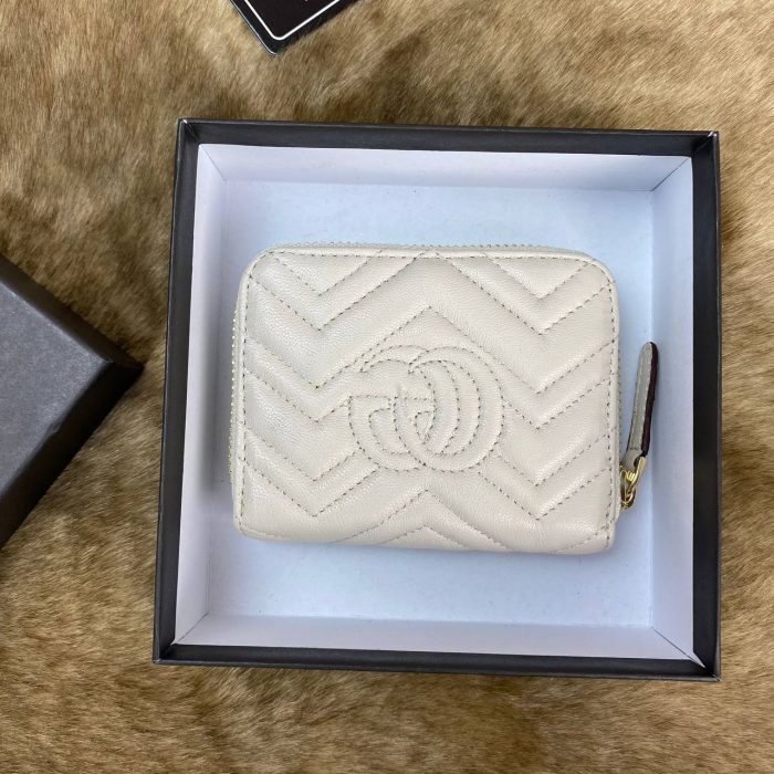 Gucci Marmont Zippy Mini Wallet Kadın Cüzdan - Görsel 3