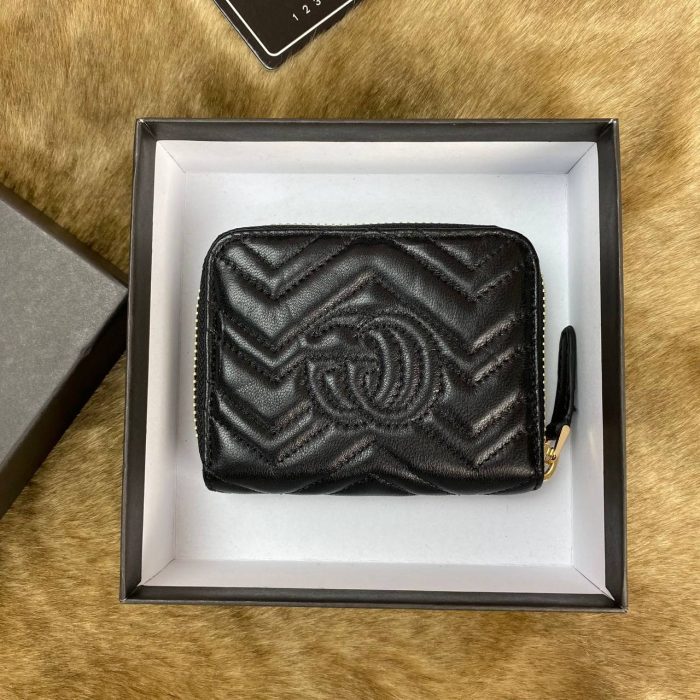 Gucci Marmont Zippy Mini Wallet Kadın Cüzdan - Görsel 3