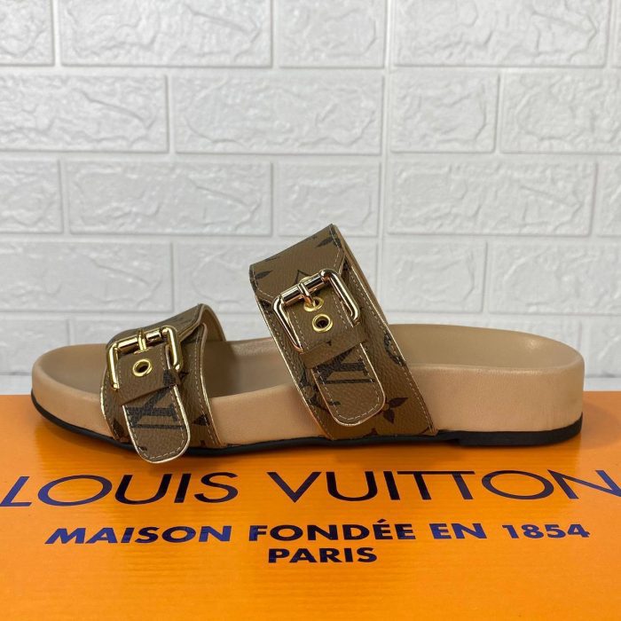 Louis Vuitton Bom Dia Flat Sandals Kadın Terlik - Görsel 4