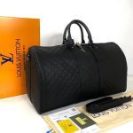 Louis Vuitton Keepall Bandoulier İnfini Seyahat Valizi - Görsel 2