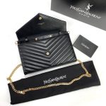 Yves Saint Laurent (YSL) Quilted Shoulder Bag %100 hakiki deri Clutch - Görsel 6