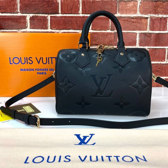 Louis Vuitton Bandouliere Oversized Empreinte Speedy 25 - Görsel 1