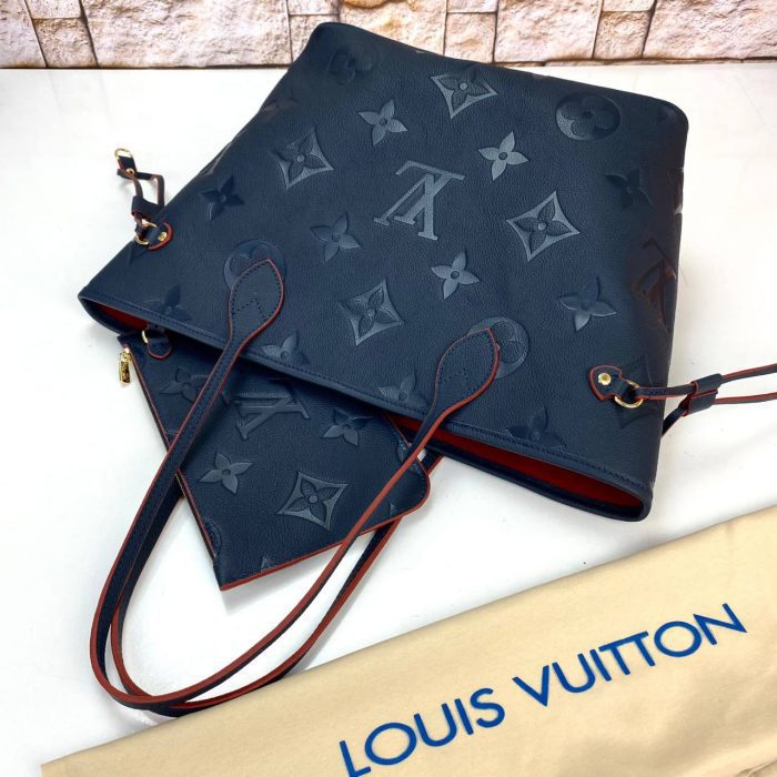 Louis Vuitton Neverfull MM Oversize Empreinte Orta Boy Kadın Çanta - Görsel 4