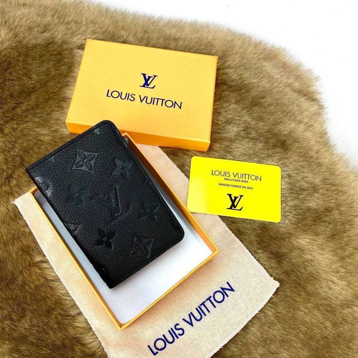 Louis Vuitton Pocket Organiser Hakiki Deri Kartlık - Görsel 2