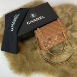 Chanel Mini Flap Bag 1,55 Kahve Kadın Çanta