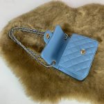 Chanel Mini Flap Bag 1,55 Mavi Kadın Çanta - Görsel 2