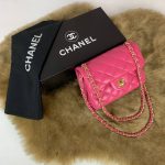 Chanel Mini Flap Bag 1,55 Pembe Kadın Çanta