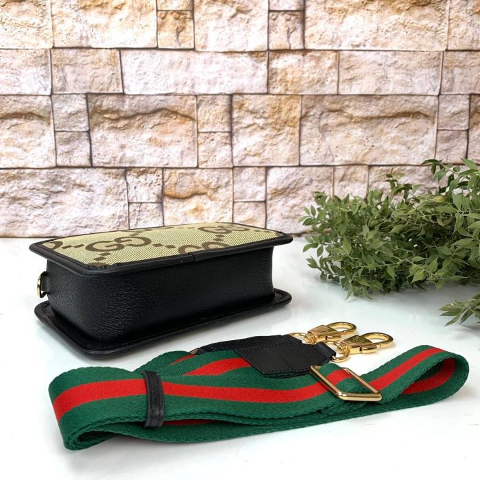 Gucci Jumbo GG Mini Bag Hakiki Deri Postacı Çanta - Görsel 3