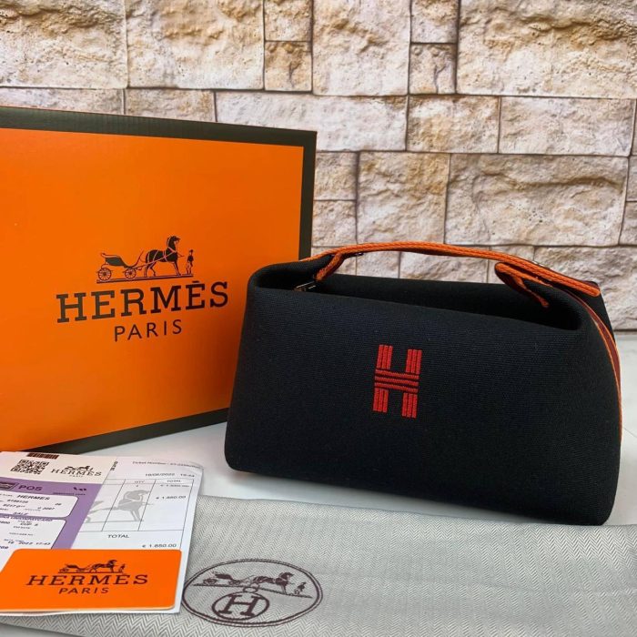 Hermes Bride-A-Brac Case Small İthal Canvas Çanta - Görsel 1
