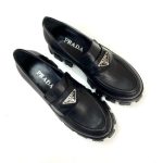 Prada Monolith Lace Derby Shoes - Görsel 2