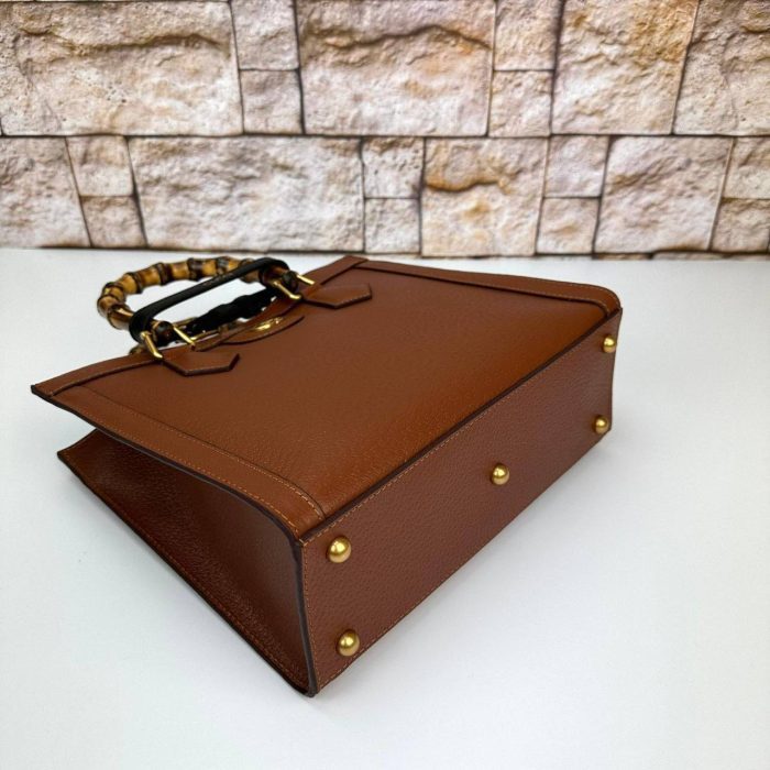 Gucci Diana Small Tote Bag Hakiki Deri Kadın Çanta - Görsel 9