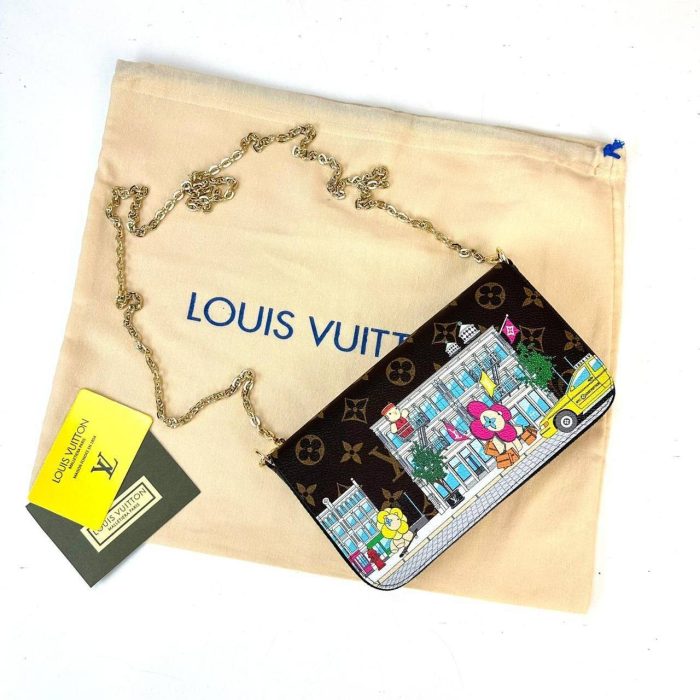 Louis Vuitton Felicie Pochette Vivienne Mascot Kadın Çanta - Görsel 6