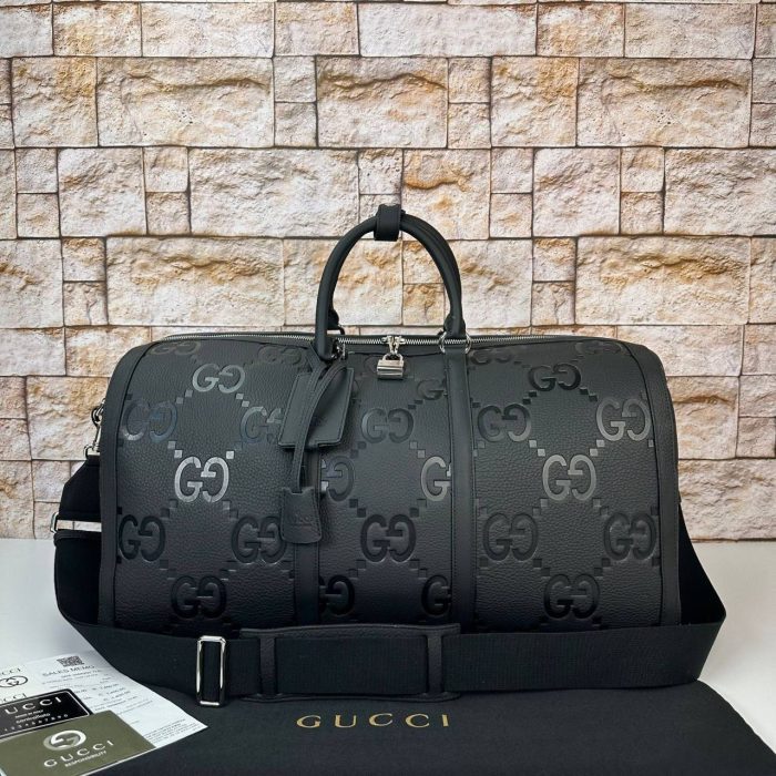 Gucci Jumbo GG Duffle Luggage Bag - Görsel 1