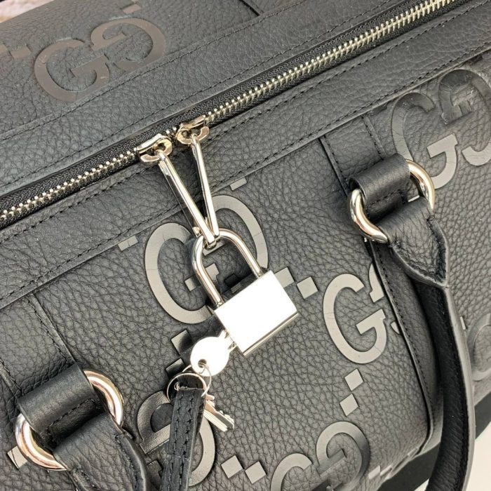 Gucci Jumbo GG Duffle Luggage Bag - Görsel 7