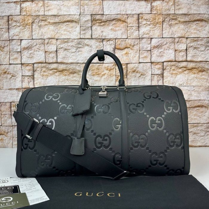 Gucci Jumbo GG Duffle Luggage Bag - Görsel 2
