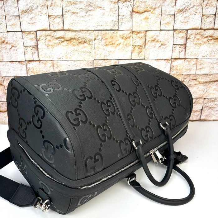 Gucci Jumbo GG Duffle Luggage Bag - Görsel 10