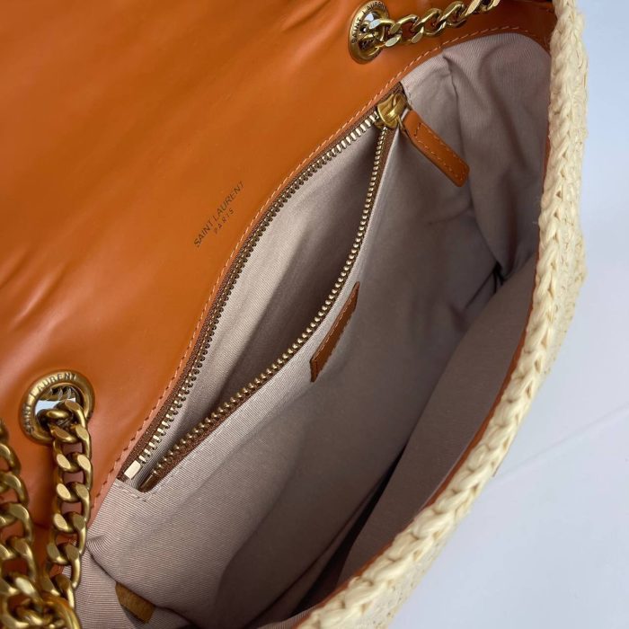 Yves Saint Laurent Niki Medium Raffia Bag Hakiki Deri Bayan Çanta - Görsel 4