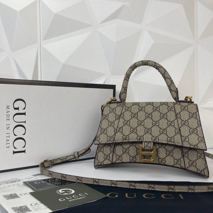 Gucci Balenciaga The Hacker Project Hourglass Small Top Handle Bag - Görsel 1